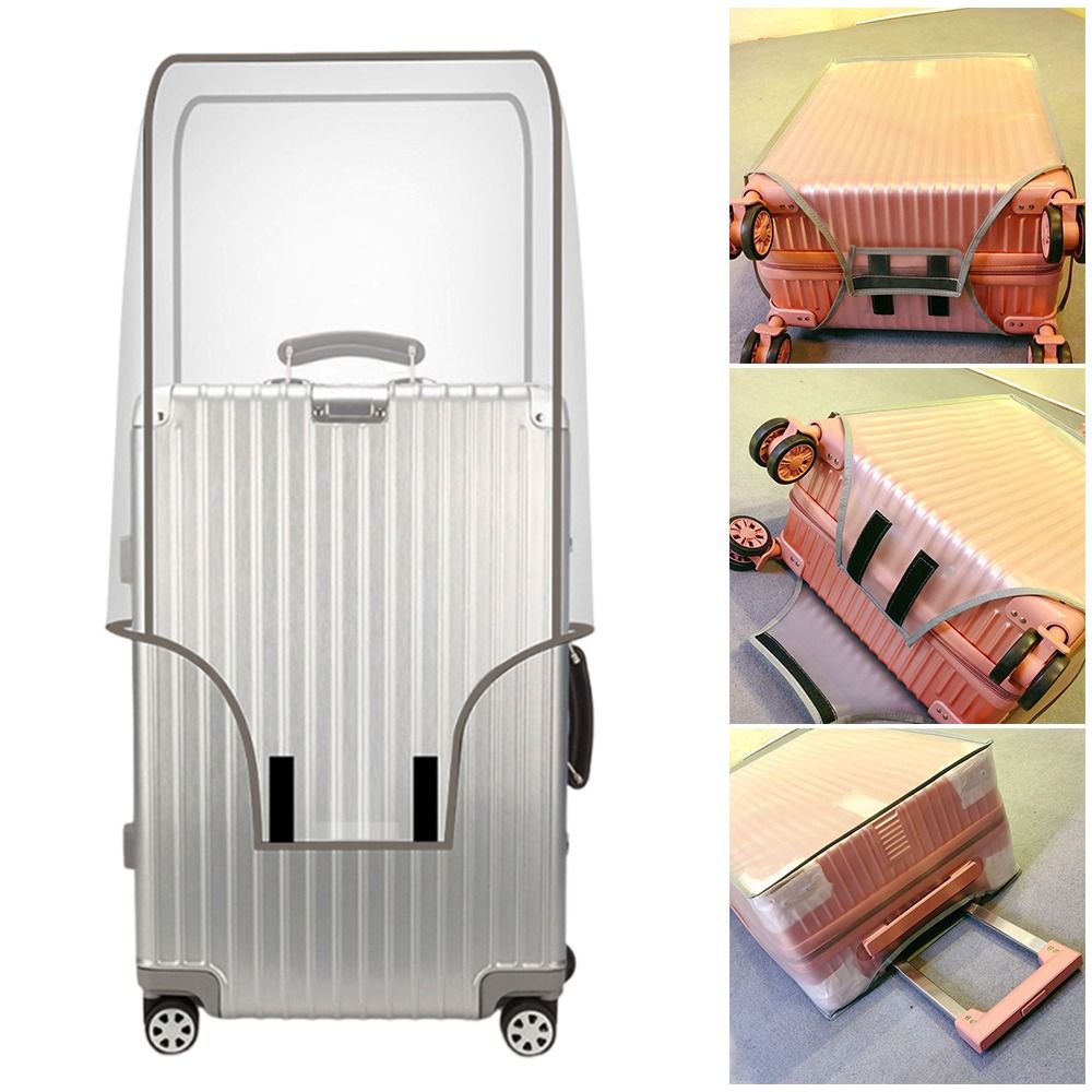 16-28インチ旅行用荷物カバー 透明PVC荷物保護カバー  - Waterproof Suitcase Cover Protector のレビューと価格