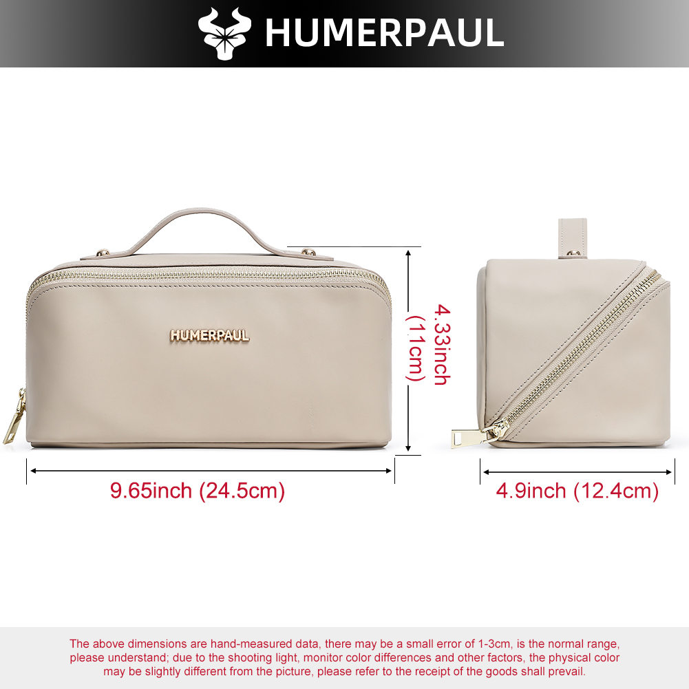 HUMERPAUL レディース フルグレインレザー製 メイク - Cosmetic Bags のレビューと価格