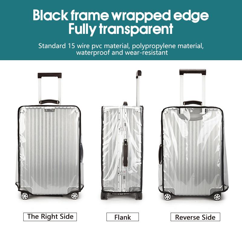 防水透明スーツケースカバー。PVC製で、防塵・耐摩耗性に優れ - Luggage Protective Cover Transparent のレビューと価格