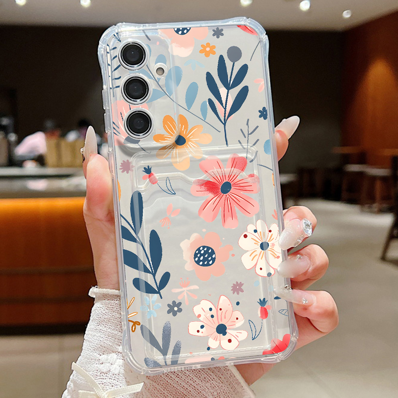 カラフルな花柄ウォレットケース Samsung Galaxy - Wallets のレビューと価格