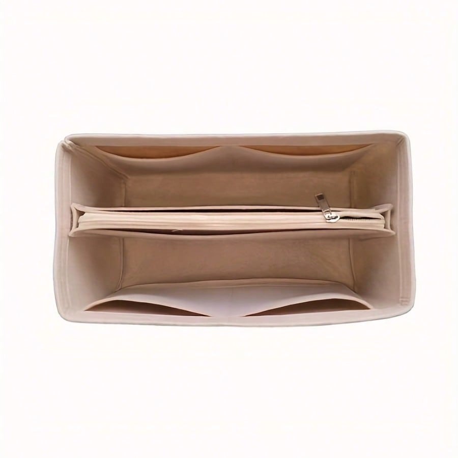 フェルト製の仕切り付きバッグオーガナイザー、多機能ポケット付 - Cosmetic Bags のレビューと価格